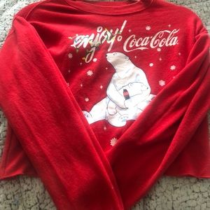 Coca Cola cropped sweatshirt